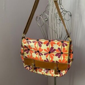 Fossil Floral Messenger Crossbody Bag